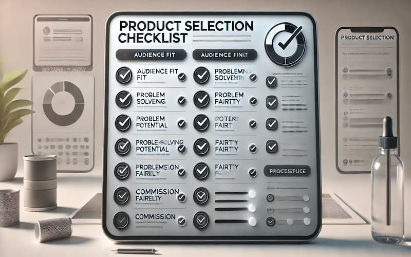How to Write Affiliate Marketing Product Reviews 2 Product selection checklist
