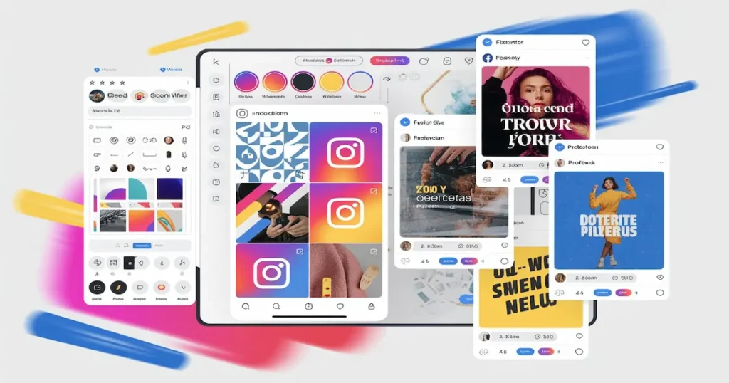 Free Digital Marketing Tools: Your Complete Guide to Cost-Effective Marketing Success 8 Canva graphic design interface showing multiple social media templates and design tools for creating visual content"