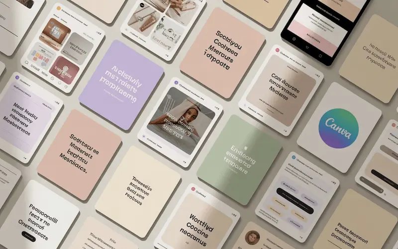 Beginner-friendly digital marketing product templates including social media packs and Canva designs