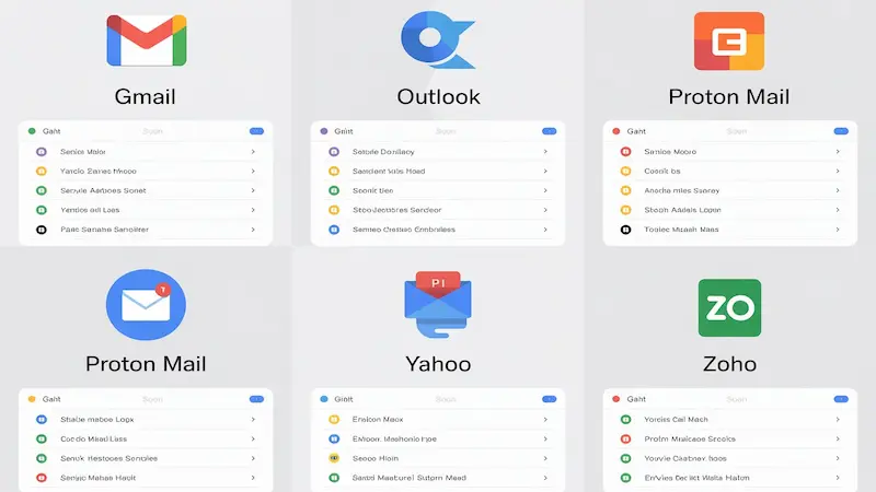 Modern comparison of best email providers for personal use