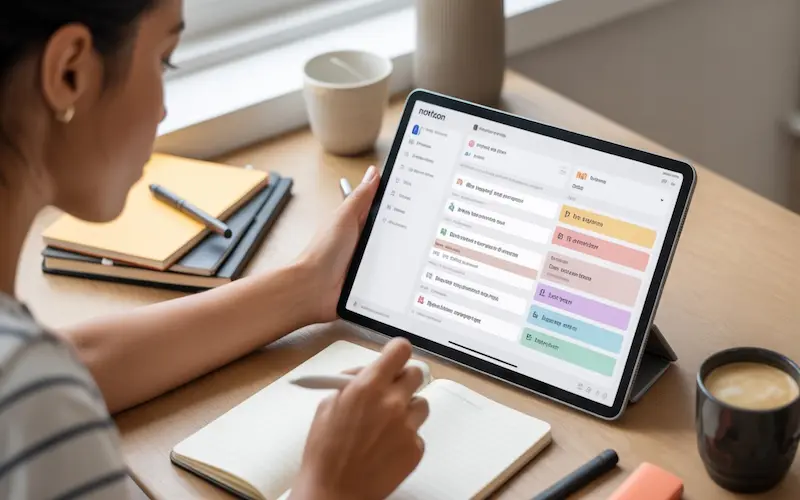 10 Most Useful AI Tools for College Students to Study Smarter in 2025 4 Student organising assignments in Notion AI.